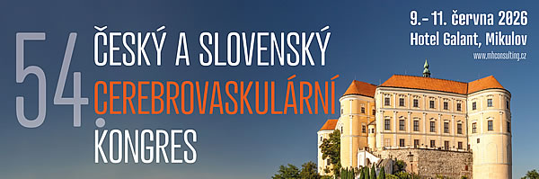 54. ČESKÝ A SLOVENSKÝ CEREBROVASKULÁRNÍ KONGRES
